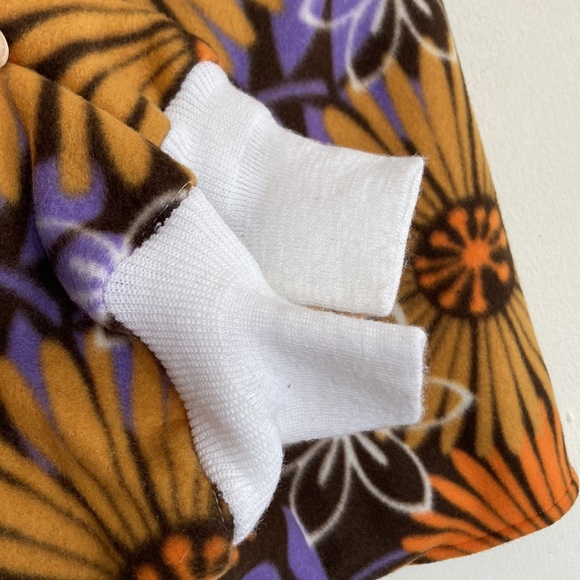 VTG 70s Womens Sweater Fleece Shrug Sz XL Retro Boho Dopamine Dressing Hippie - Picture 6 of 11